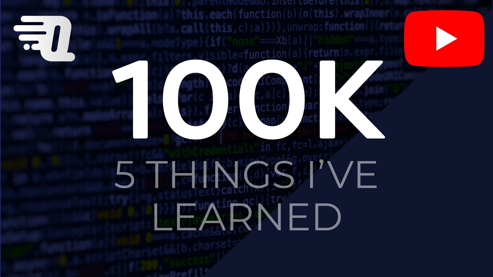 100k Subscribers On YouTube - 5 Things I Learned